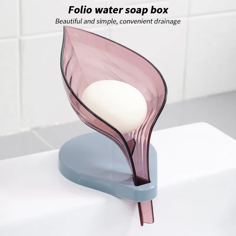 Creative Leaf Transparent Soap Storage Box Vertical Suction Cup Drain Soap Box Holder Container Bathroom Accessories Supplies
Creative Leaf Transparent Soap Storage Box Vertical Suction Cup Drain Soap Box Holder Container Bathroom Accessories Supplies