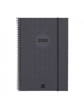 SPIRAL AGENDA FUTURE DARK GRAY WEEK UPRIGHT VIEW E11 166X242X9 MM 2020 FINOCAM 
SPIRAL AGENDA FUTURE DARK GRAY WEEK UPRIGHT VIEW E11 166X242X9 MM 2020 FINOCAM