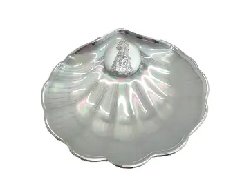 DOCOLASTRA Baptismal in crystal Shell Pearlescent with edge and rear in bathroom Silver's most ovalo The Vírgen de the Cabeza
DOCOLASTRA Baptismal in crystal Shell Pearlescent with edge and rear in bathroom Silver's most ovalo The Vírgen de the Cabeza