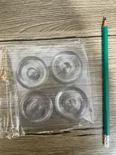 Tope de puerta de silicona redondo antigolpes, Protector creativo de manija de puerta, 4 Uds./6 uds./caja