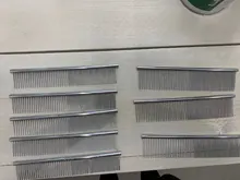 Peine de acero inoxidable para cortar el pelo de mascotas, cepillo de pelo antipulgas para gatos y perros