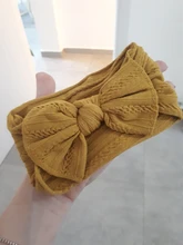 Diademas para bebé niña, lazos de punto para recién nacidos, turbante, cintas para el pelo para cabellos de niños, accesorios