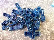 Conectores rápidos de Cable eléctrico, Terminal a presión de Cable de bloqueo de empalme, terminales eléctricos de crimpado, conector de Cable a prueba de agua, 50 uds. (25 juegos)