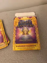 Cartas de Tarot con Ángel, respuestas, tarjetas de oráculo, baraja de cartas de juego para Familia, amiga, inglesa, entretenimiento, 2020