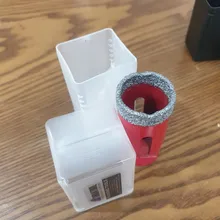 SHDIATOOL 1 pieza de brocas de perforación de diamante soldadas al vacío azulejo de porcelana M14 brocas de conexión mármol , piedra , sierra de masonryHole