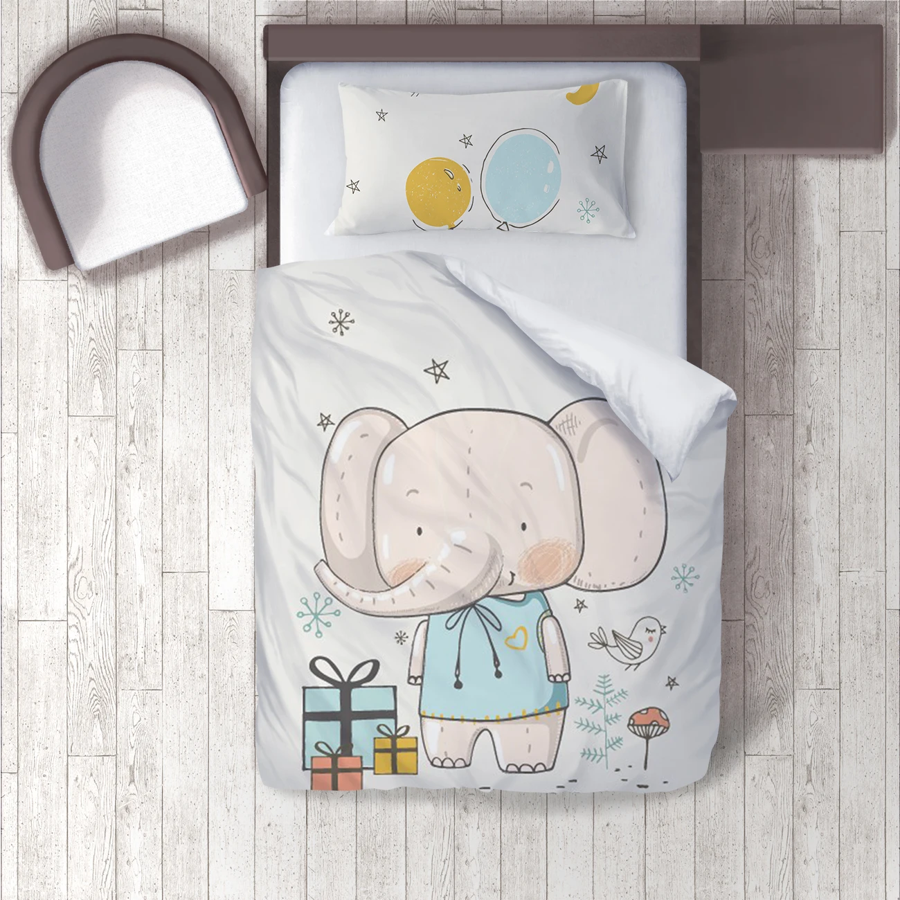 Duvet Cover Set Bedding Set Pillow Case for Baby and Kids Room 3D Printed Beige Baby Elephant Gift Box Model 1403
Duvet Cover Set Bedding Set Pillow Case for Baby and Kids Room 3D Printed Beige Baby Elephant Gift Box Model 1403