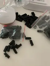 Cubierta protectora de goma compatible con HDMI, tapa antipolvo para conector compatible con HDMI, 10 unids/lote