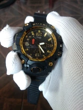 Marca SMAEL de los hombres de moda impermeable cronómetro reloj de cuarzo analógico de deporte para hombre relojes casuales reloj Digital hombre Relogio Masculino