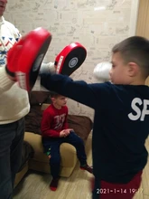 Mitts Boxing-Gloves Punching Muay-Thai Training Kids Sparring Child 1-Pair Breathable