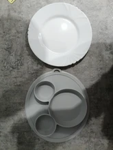 Platos tipo tazón alimentación de bebé, plato de silicona integrado para niños, platos de Silicagel para bebés