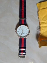 De moda reloj de cuarzo Casual Multicolor tela de Nylon correa de reloj de pulsera diseñador Simple hombres y mujeres reloj