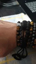 Pulsera de acero inoxidable con cuentas de ojo de tigre para hombre, cadena de eslabones de acero inoxidable, brazalete de Yoga, joyería para hombre 2020