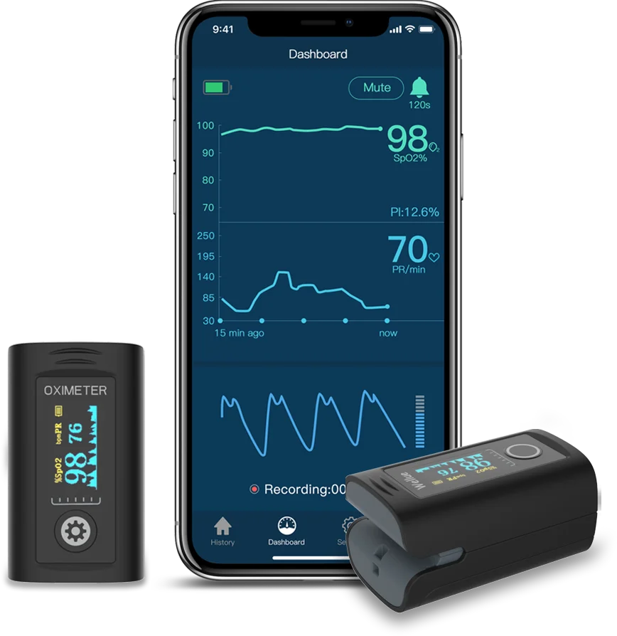 Portable Fingertip Pulse Oximeter with Bluetooth Blood Oxygen Monitor SPO2 Monitor Oximetro dedo Oximeter
Portable Fingertip Pulse Oximeter with Bluetooth Blood Oxygen Monitor SPO2 Monitor Oximetro dedo Oximeter