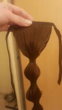 HOUYAN-Cola de Caballo larga de burbuja para mujer, linterna negra, coleta con cordón, accesorios para el cabello, coleta sintética a la moda