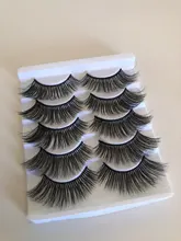 Pestañas postizas hechas a mano 3D, pelo suave de visón, extensión de pestañas postizas, maquillaje largo Natural, 5 pares, suministros de herramientas