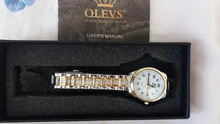 OLEVS-reloj de cuarzo clásico para mujer, resistente al agua, correa de acero inoxidable, reloj de moda para mujer, reloj con fecha de regalo