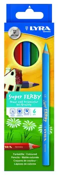 Set of color pencils Super Ferby, lacquered 6 colors
Set of color pencils Super Ferby, lacquered 6 colors