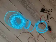 1M / 2M / 3M / 5M Interior del coche Lámpara decorativa LED Cableado EL tira de neón para Auto DIY Luz ambiental flexible USB Fiesta Atmósfera Diodo Cartelera Letrero Decoración de vacaciones Luces