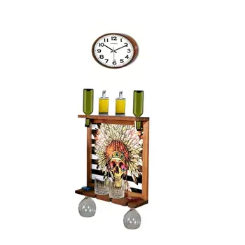 Wall Clock Wall Art Picture Wooden Wine Rack Bottle Organizer Holders Beer Whiskey Bottle Bar Home Party Kitchen Salon Accessory
Wall Clock Wall Art Picture Wooden Wine Rack Bottle Organizer Holders Beer Whiskey Bottle Bar Home Party Kitchen Salon Accessory
