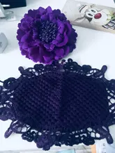 Mascarilla reutilizable de poliéster para adultos, máscara lavable con Apliques de encaje delicado, transpirable, 1 unidad