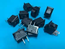 Snap-In Rocker-Switch Dash-Dashboard SPST MINI Kcd11 10pcs 3A Copper 2PIN Car G130 3A/250V