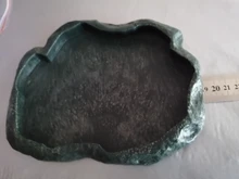 Plato alimentador de comida de roca para reptiles, cuenco de resina ABS para comida de tortuga y lagarto, plato contenedor de alimentación de agua duradero, alimentador de productos para mascotas