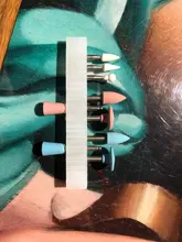 Envío Gratis 8 unids/set HP Dental Base de resina pulido acrílico fresas Kit de taladro pulidora rotativa Dentista herramienta instrumento de laboratorio Dental