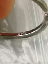 ANENJERY-anillo mariposa abertura para mujer, de Plata de Ley 925, Simple Flash, CZ, personalidad, viento fresco, regalo de San Valentín, S-R346