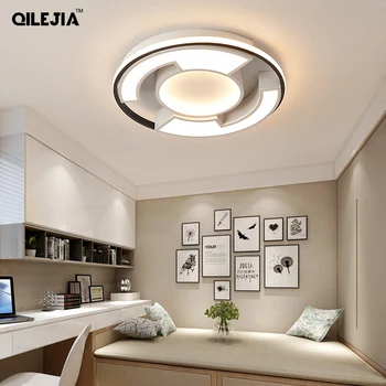 Modern ceiling lamp for living room lamp Simple black and white round bedroom lamp led ceiling lamp 
Modern ceiling lamp for living room lamp Simple black and white round bedroom lamp led ceiling lamp
