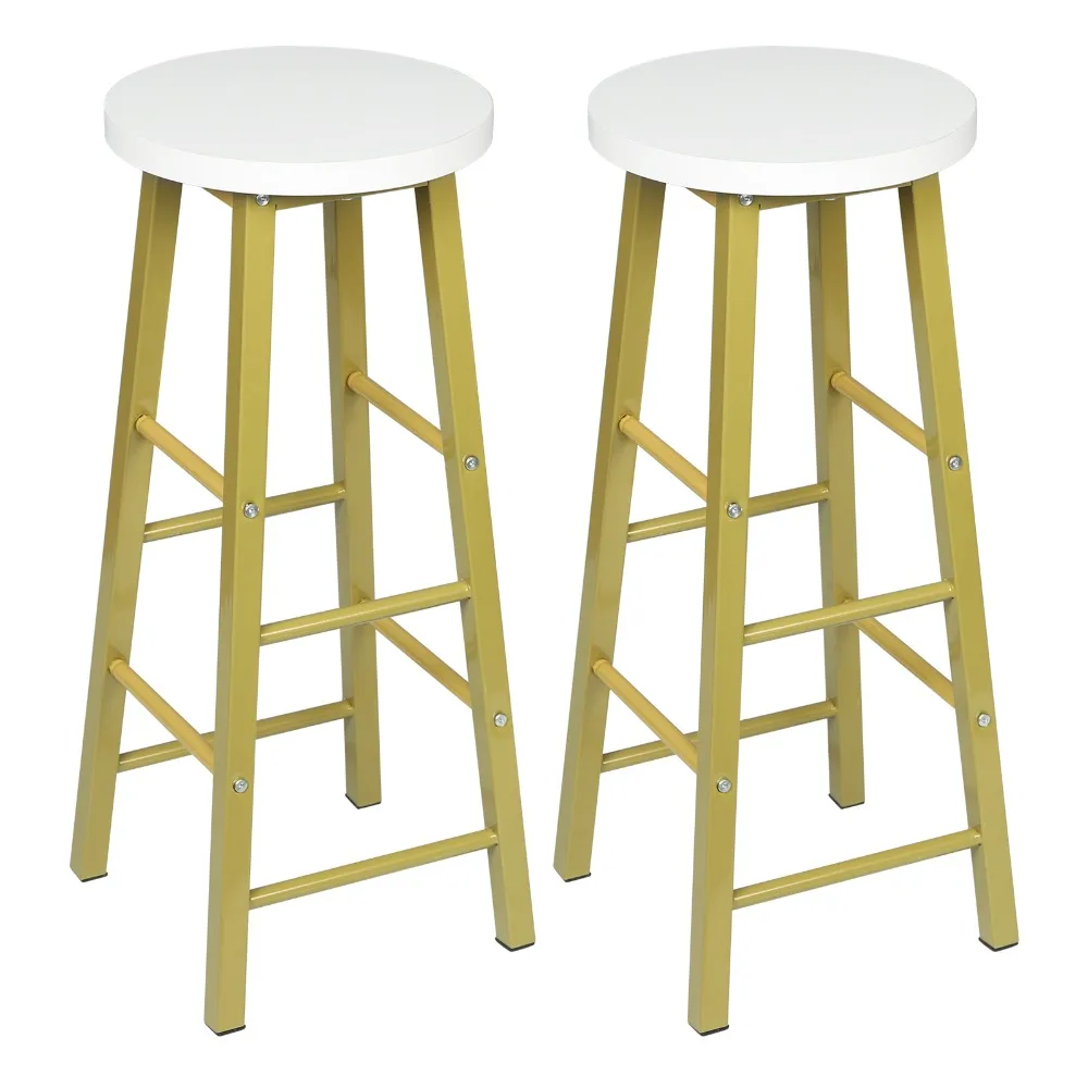 2PCS/SET Solid Wood High Bar Stools Bistro Stool Stable Durable Steel Structure MDF Seat Coffee Chair Home Decor Stool 8 Mallzona U866d3934d61b4f18babaa38d9282700fs 2PCS/SET Solid Wood High Bar Stools Bistro Stool Stable Durable Steel Structure MDF Seat Coffee Chair Home Decor Stool Mallzona