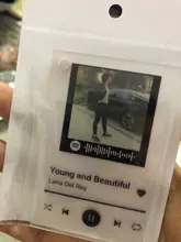 Llavero con placa de música personalizada, álbum de fotos, póster, llaveros, reproductor de arte, pantalla, pista de sonido, llavero