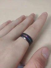 Nextvance-anillo de acero inoxidable para hombre, 8MM, negro, azul, bandas de boda, anillos de arcoíris, joyería para hombre, envío directo