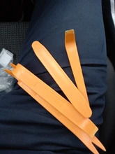 4 unids/set de Kit de herramientas de desmontaje de coche Radio Clip de la puerta del Panel frontal instalador de eliminación de Audio palanca Kit de reparación de