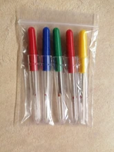 Cortador de hilo artesanal con mango de plástico, Destripador de costuras, herramienta de costura de punto de cruz Diy, Destripador de costuras, 10 Uds.