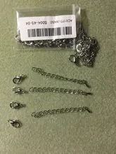 Lote de 20 unidades de cadenas de eslabones extendidas de 50 a 70mm, conectores de cierres de langosta para fabricación de joyas DIY, accesorios para pulseras y collares