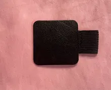 3 unidades de bolígrafos de cuero autoadhesivos cuadrados, Clip de lápiz, bucle elástico para cuadernos, diarios, portapapeles, 10166