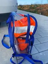 Mochila impermeable de PVC transparente para adultos y estudiantes Unisex, mochilas escolares, bolsos de hombro