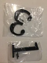 4 101mm moderno Casa Número de Casa de la dirección de la puerta de casa dígitos numéricos de aleación de Zinc de gran Dirección de buzón de señal #0-9