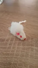 pawstrip Rabbit Fur False Mouse Pet Cat Toys Feather Rainbow Ball Toy Cayts Funny Playing