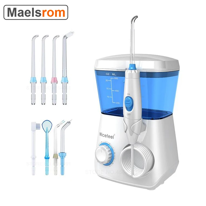 Nicefeel IPX7 Electric Oral Irrigator Dental Jet Teeth Cleaner Hydro Jet With 600ml Water Flosser Water Tank with 7 Nozzles
Nicefeel IPX7 Electric Oral Irrigator Dental Jet Teeth Cleaner Hydro Jet With 600ml Water Flosser Water Tank with 7 Nozzles