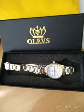 OLEVS-reloj de cuarzo clásico para mujer, resistente al agua, correa de acero inoxidable, reloj de moda para mujer, reloj con fecha de regalo