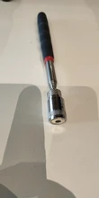 Captador magnético telescópico ajustable, mango extensible de largo alcance, herramienta práctica para recoger tuercas/perno/tornillos, varilla de succión