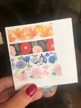 Cinta adhesiva decorativa con plantas y flores estilo japonés Kawaii, cinta adhesiva decorativa, pegatina para álbum de recortes, artículos de papelería con etiquetas