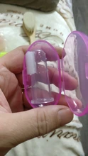 Cepillo de dientes con caja para dedos de bebé, cepillo de limpieza de goma suave de silicona para niños, masaje transparente, cuidado Dental