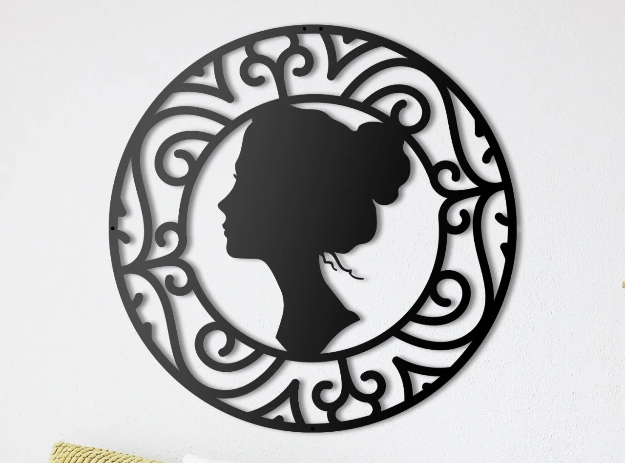 Metal Wall Decor and Art, Lady Head, Metal Art Decor Home Decoration Bedroom Living Room Decor, wall Hangings
Metal Wall Decor and Art, Lady Head, Metal Art Decor Home Decoration Bedroom Living Room Decor, wall Hangings