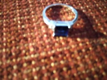 Huitan-anillo cuadrado azul con cuatro garras para mujer, diseño Vintage, Circonia cúbica de lujo, joyería femenina, anillos de boda