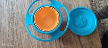 Tazón universal tipo Gyro a prueba de derrames para niños, plato giratorio infantil con diseño, práctico con rotación de 360 grados, platos de alimentación sólidos