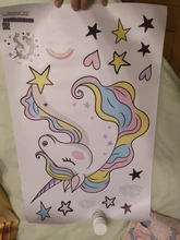 Stickers Decor Removable Unicorn Wall-Decals Nursery Birthday-Party-Favor Kids Bedroom