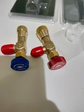 R410a R22 Herramienta de Refrigeración Aire Acondicionado Adaptador de Válvula de Seguridad 1/4 5/16 Pulgadas Válvulas de Manguera de Carga de Rosca Macho/Hembra