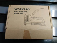 WORKPRO 6 en 1 grapadora de pistola grapadora Manual grapadora tapicería de muebles de plástico clavadora herramienta de servicio pesado grapadora para casa